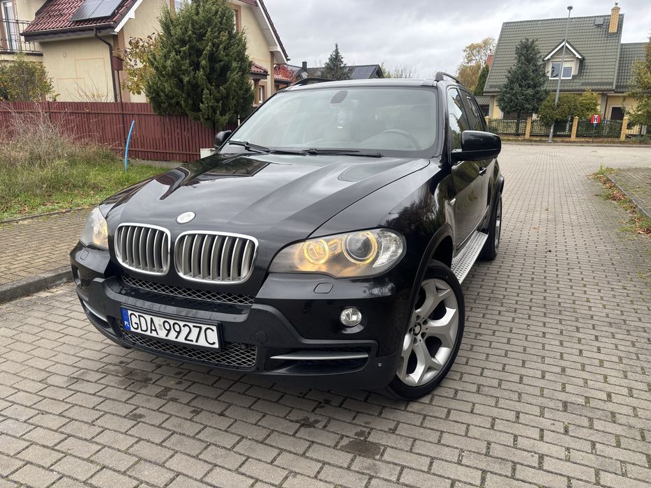BMW X5 3.0D Czarna Bardzo Ladna  7 osobowa Jasna Skóra OKAZJA
