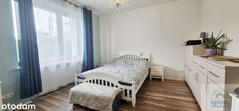 Mieszkanie 3 pokoje, salon z aneksem z ogódkiem  92m2