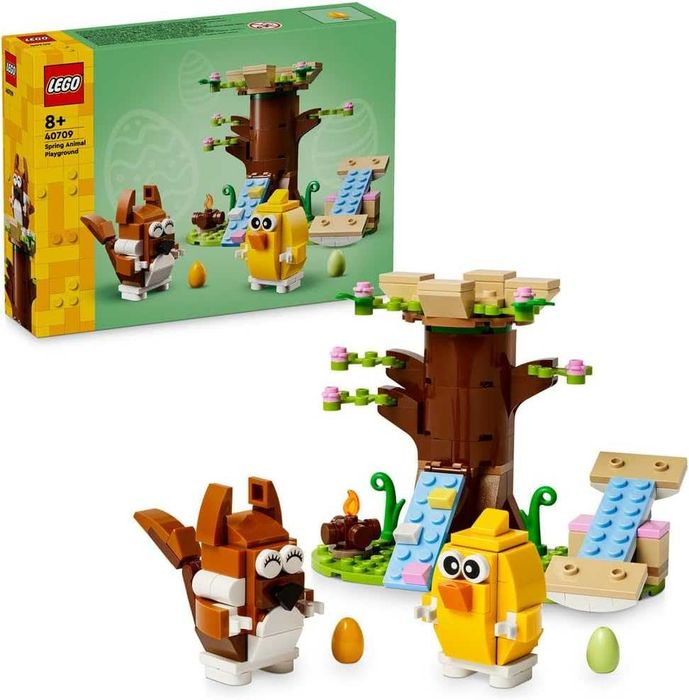 LEGO 40709 Wiosenny plac zabaw dla zwierzątek do Zbudowania 8+