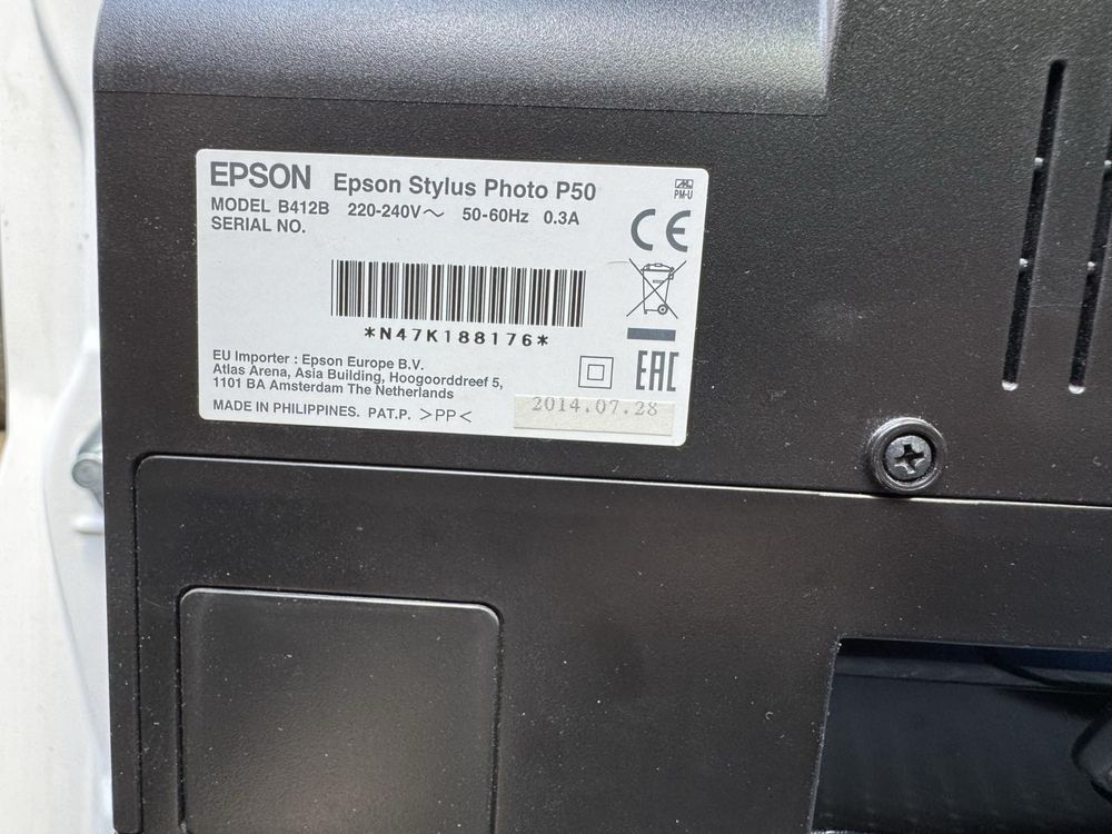 Принтер EPSON P50 + набор краски