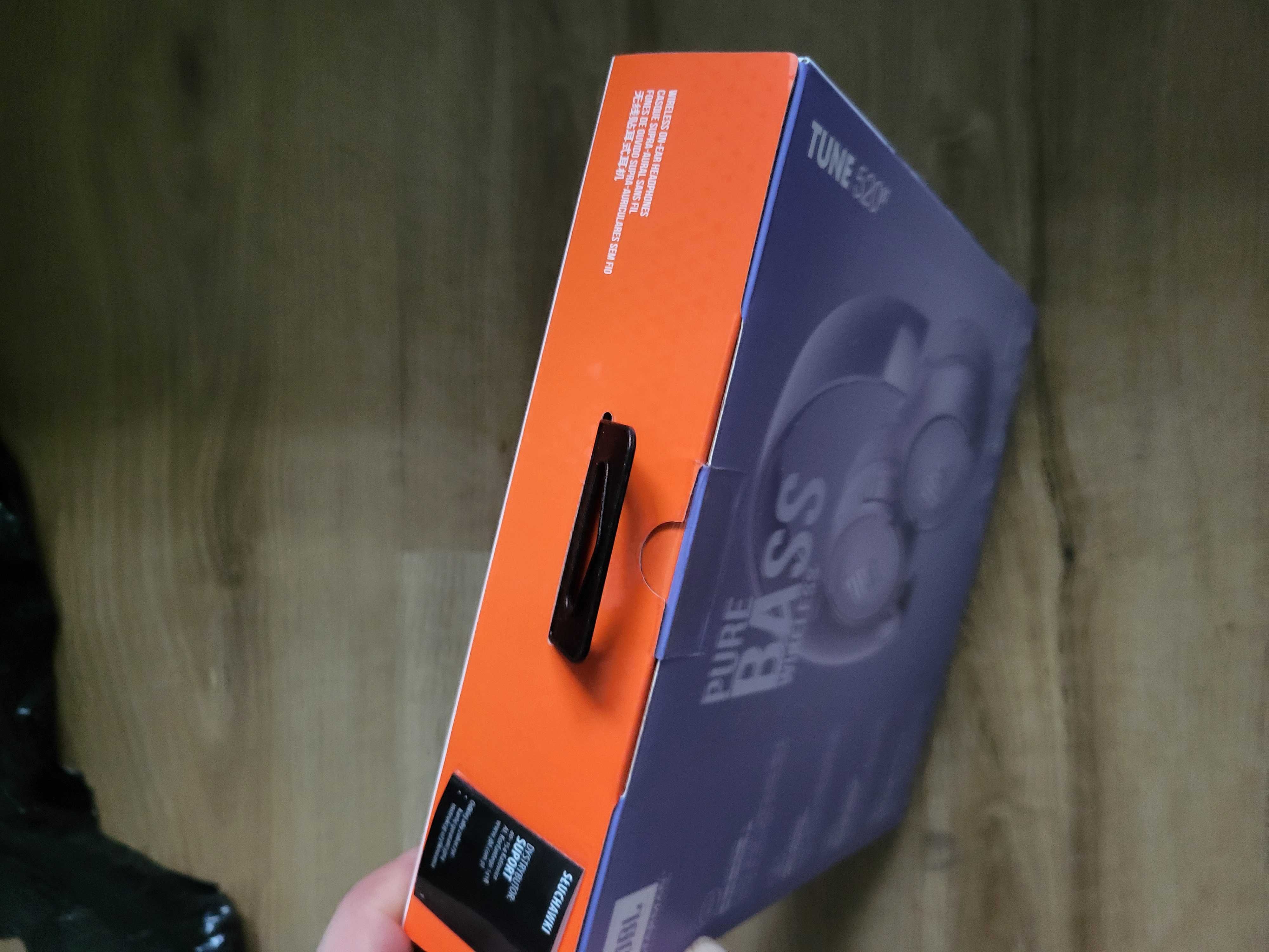 Nowe Słuchawki nauszne JBL Tune 520BT fioletowe pure bass bluetooth