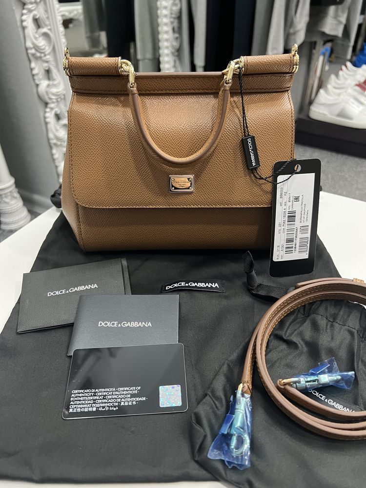 Женская кожаная сумочка сумка Sicily от Dolce&Gabbana оригинал