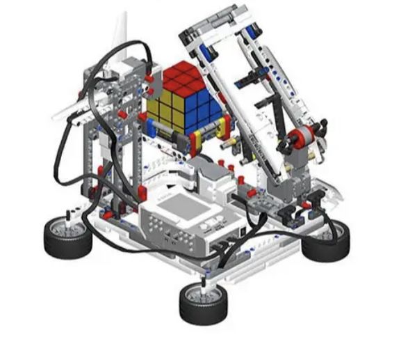 Zestaw klockow ev6, robot do ukladania kostki rubika