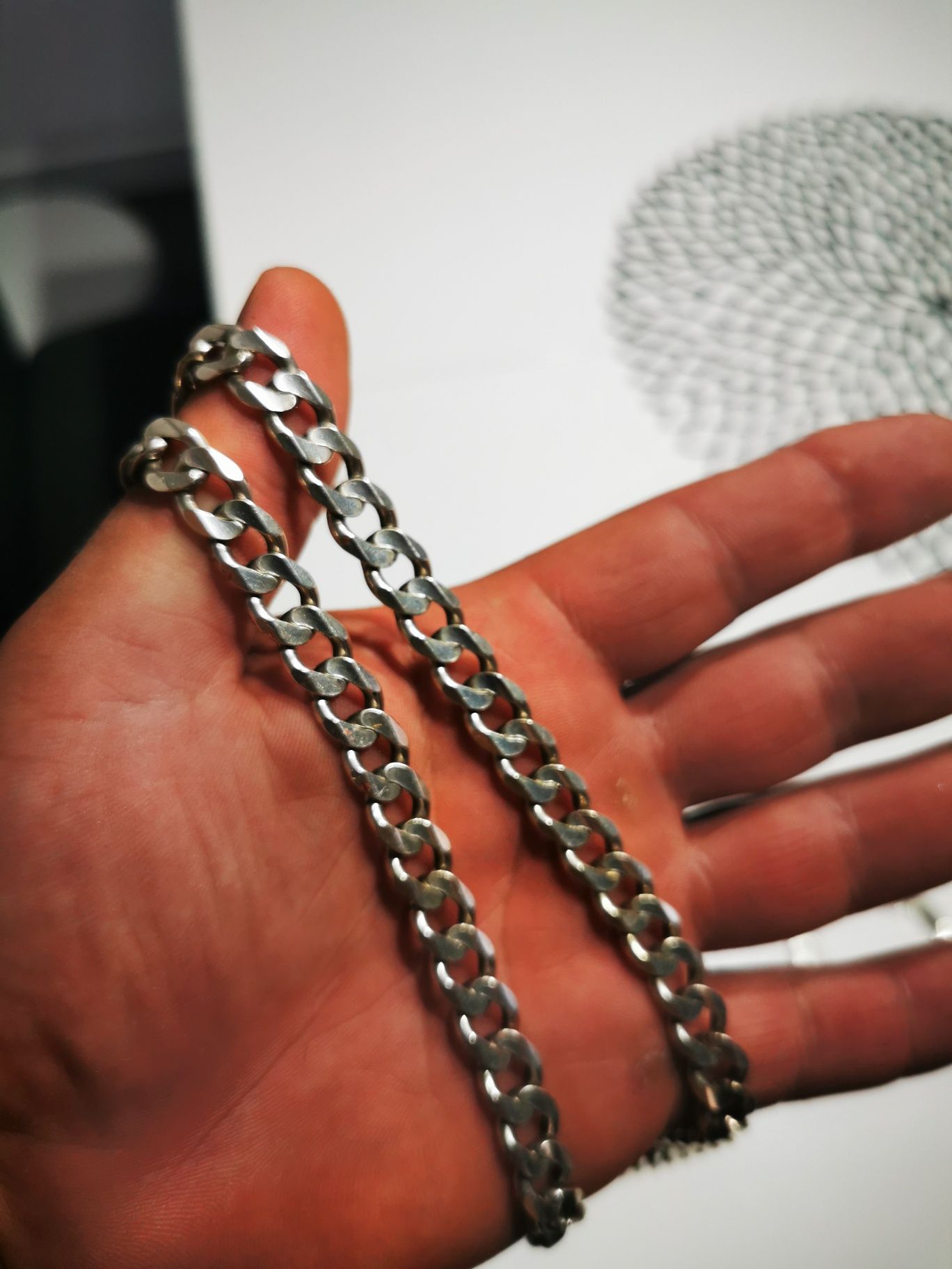 Łańcuch łańcuszek srebro 925 60cm