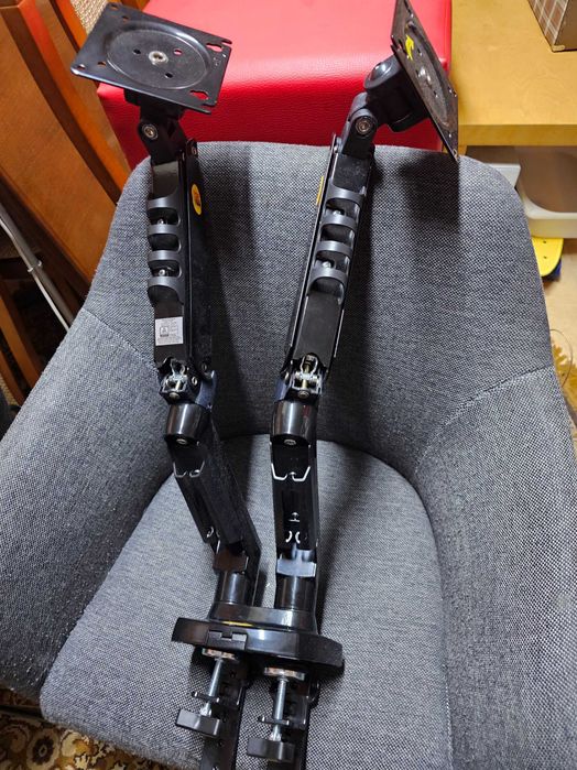 Uchwyt biurkowy na 2 monitory NB F160 – 17-27 cali, 2-9 kg