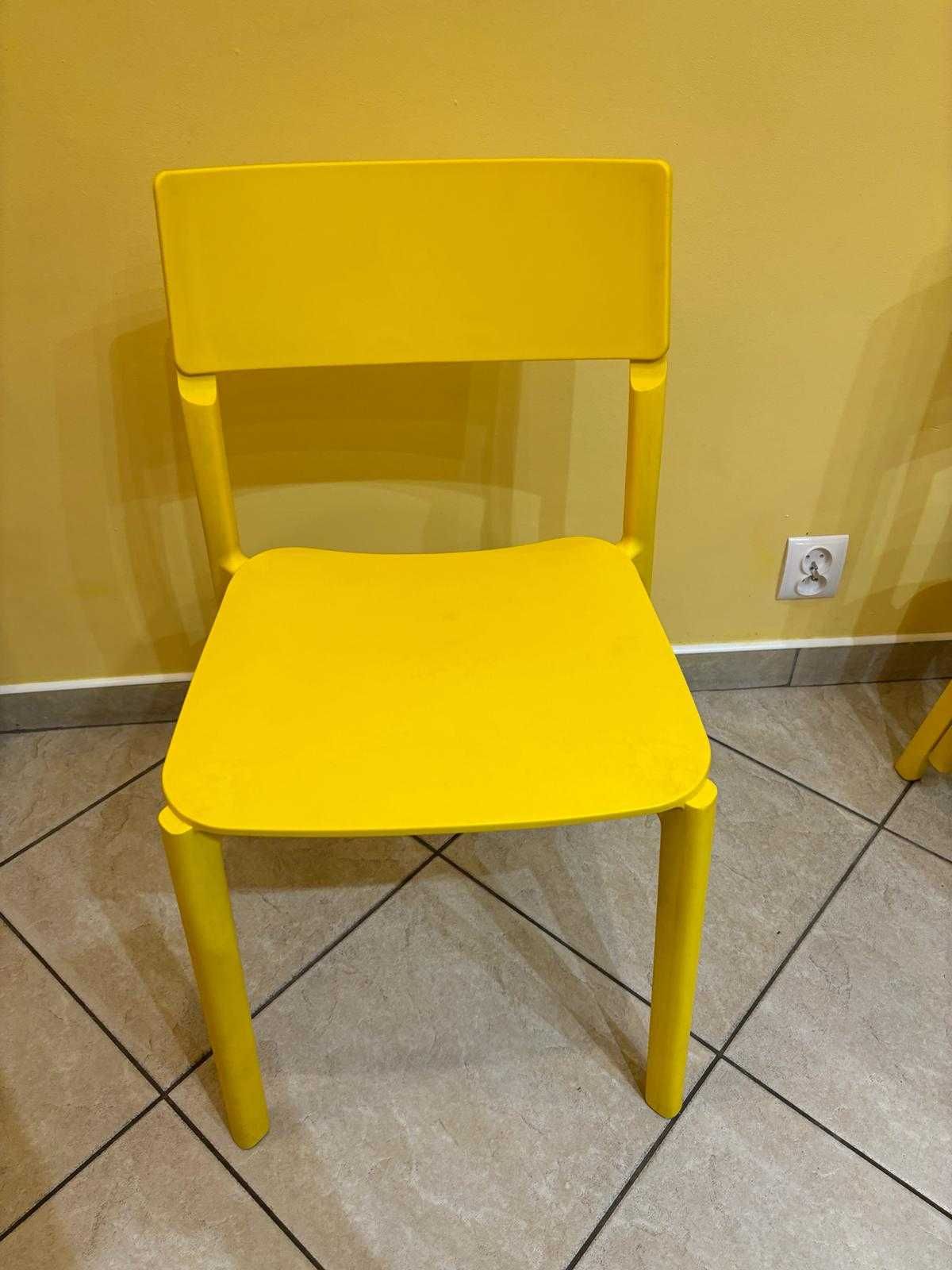 6 Krzeseł Janinge Ikea żółte