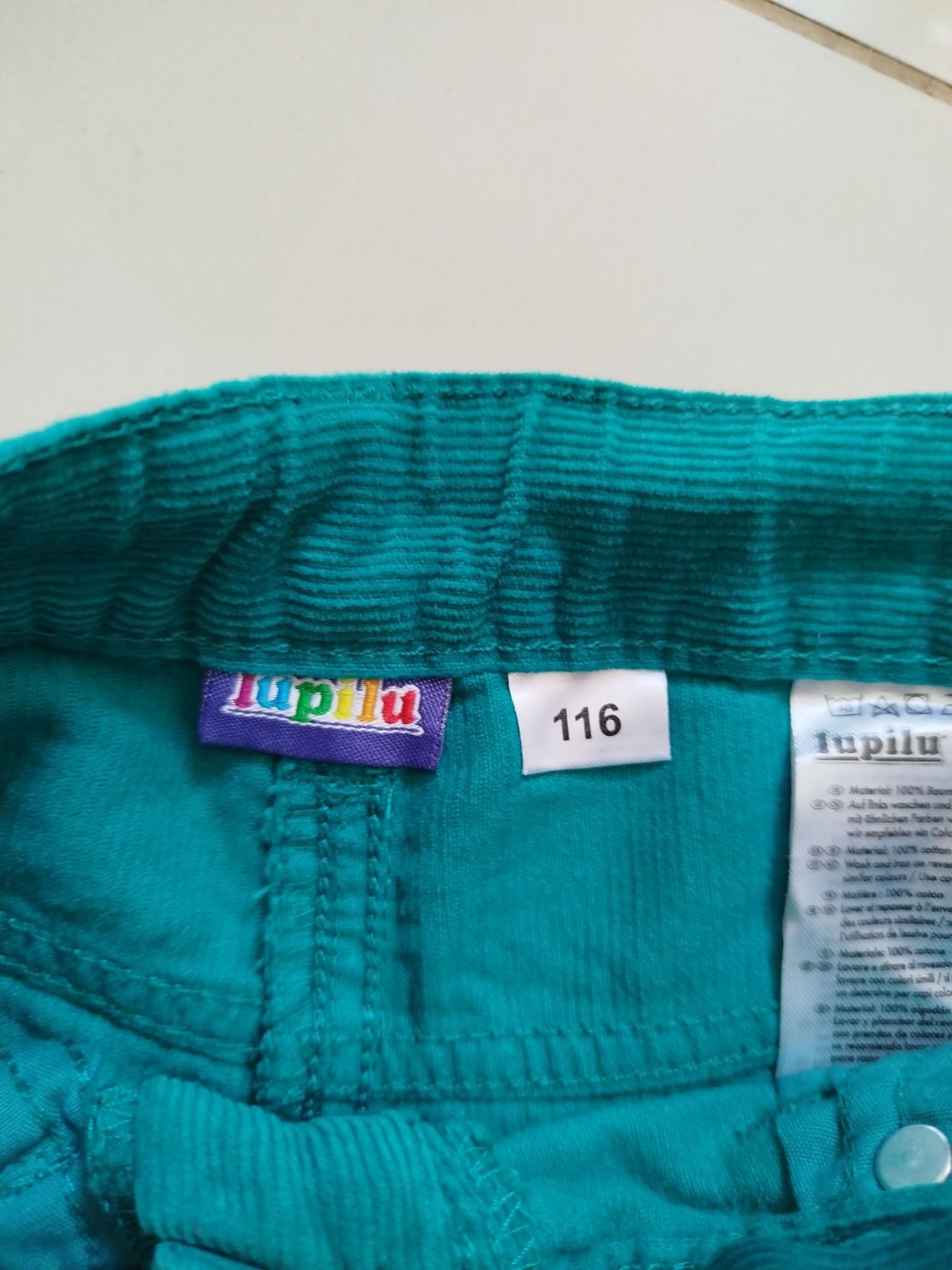 Lupilu 2-pak spodnie sztruksy dla dziewczynki rozmiar 116