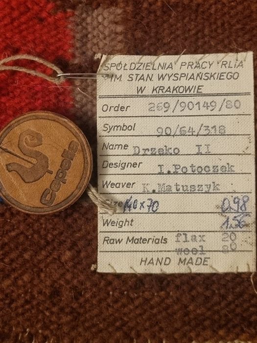 Kilim "Cepelia "- "Drzewko 2"