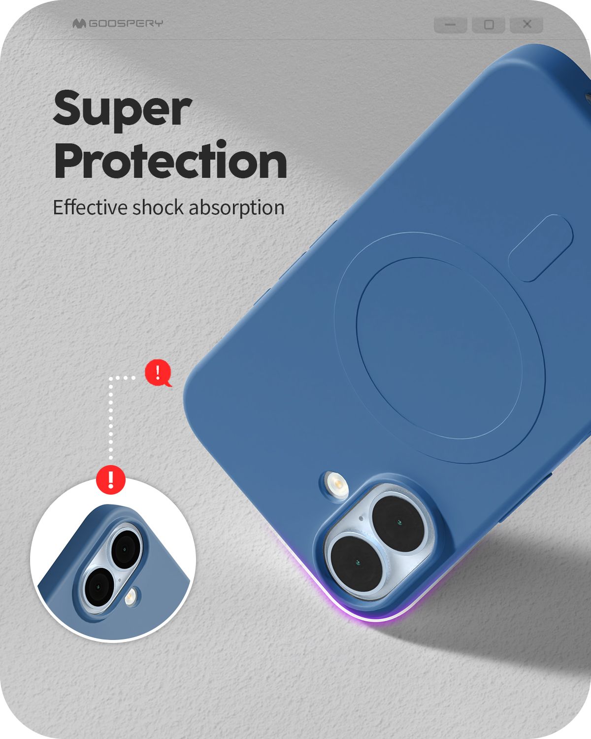 Etui do iPhone 16 Pro Max Mercury MagSafe Silikonowe czerwone