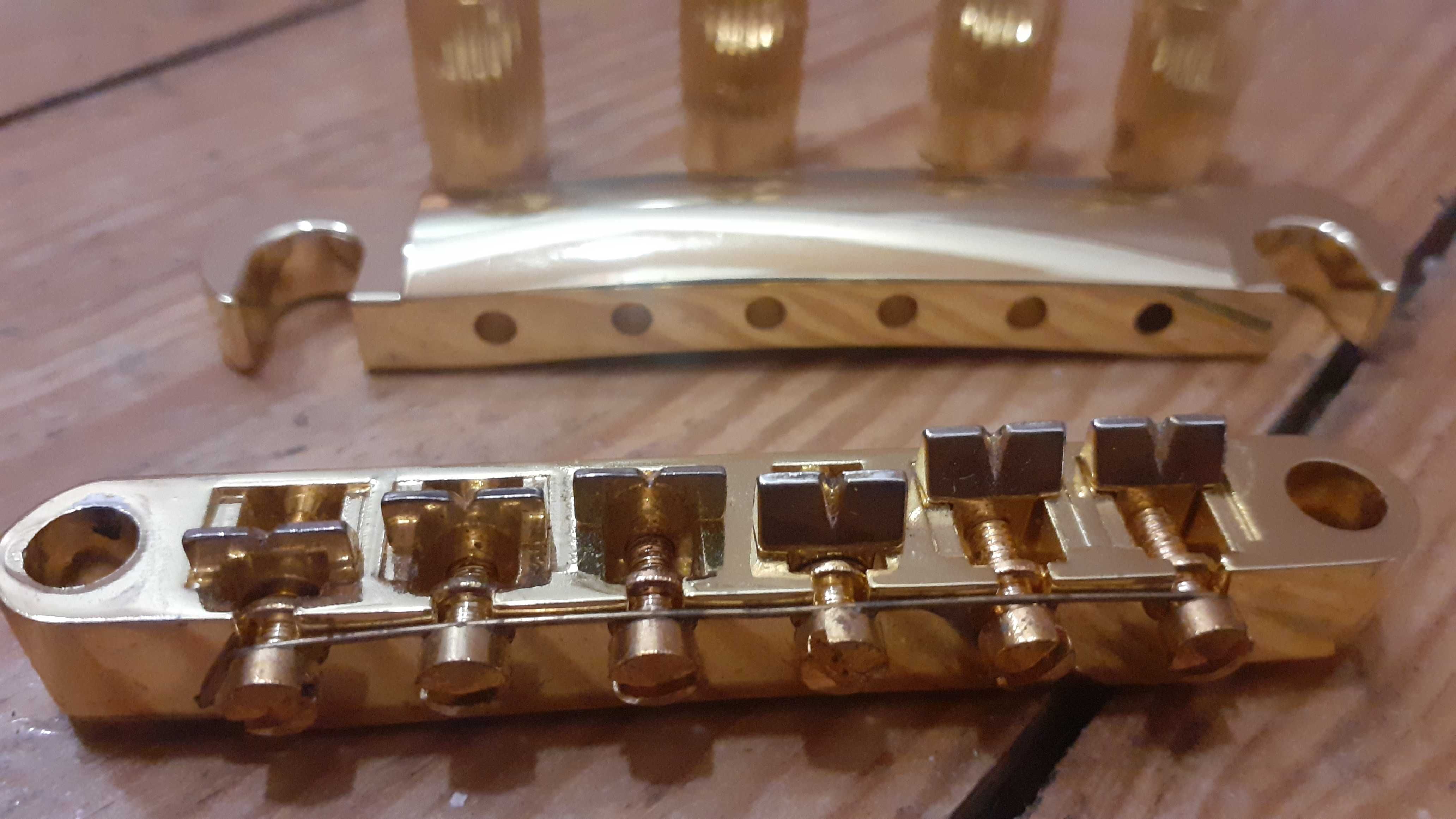 Ponte e TailPiece (Cor dourada)