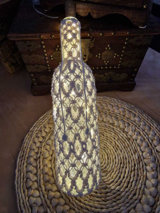 Lampion makrama pleciony boho