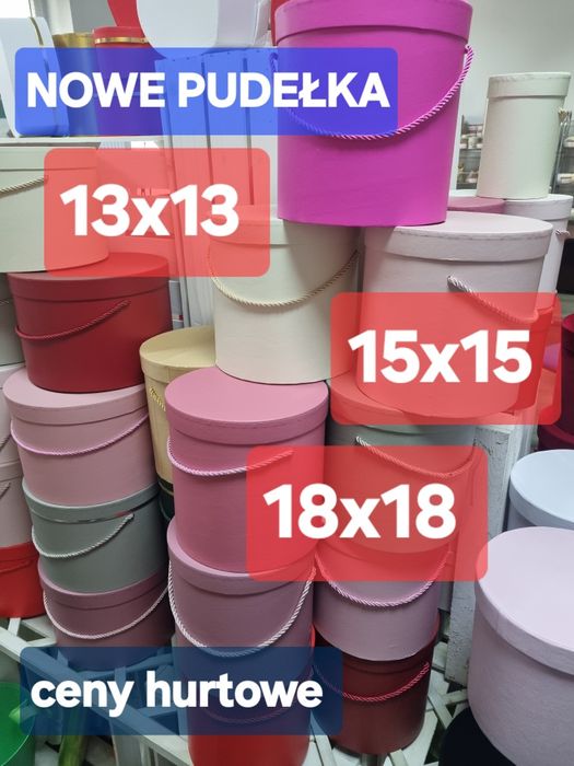 Pudełka flower box i welurowe  producent hurtownia