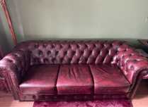 Wypoczynek, sofa skorzana, chesterfield meble skórzane