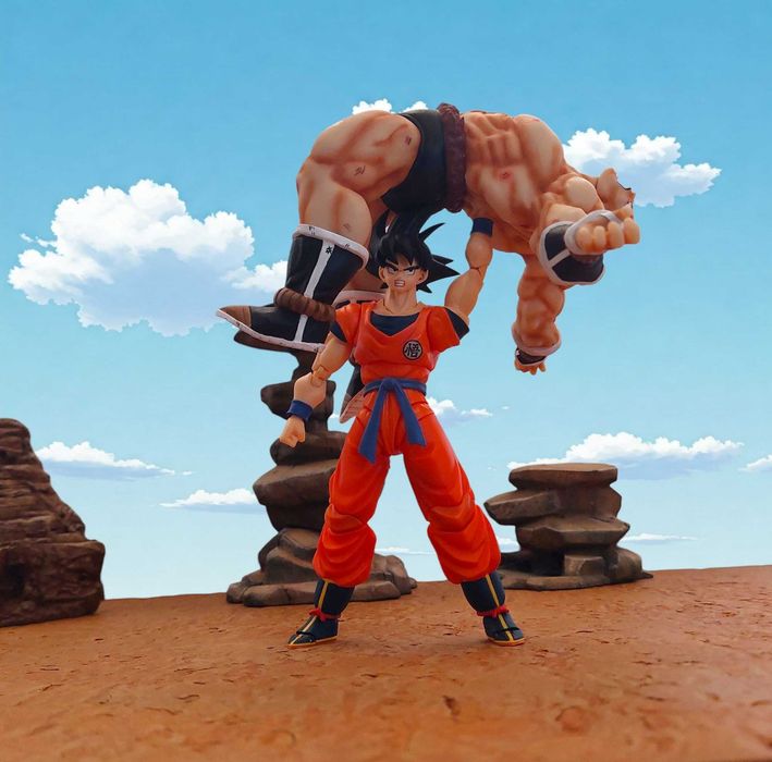Dragon Ball Nappa figura impressa em resina para S.H.Figuarts