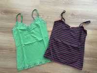 2x bluzka top, Mustang, ONLY. Koronka S/M