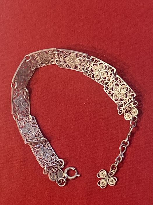 Filigranowa bransoleta srebrna