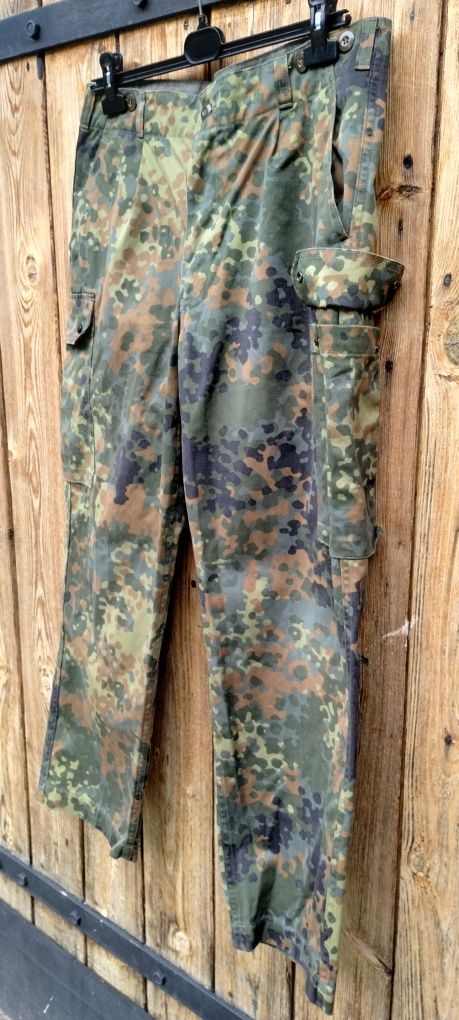 Spodnie Bojówki Bundeswehr Flecktarn Kamuflaż