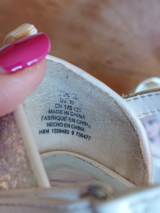 Sapatos salto Princesa Elsa Frozen Disney H&M