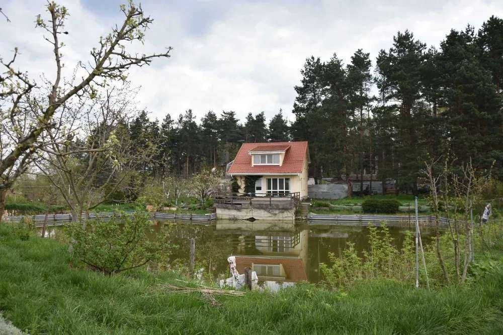 Власне озеро виноградники теплиця сад Бориспольскій р-н Вороньків