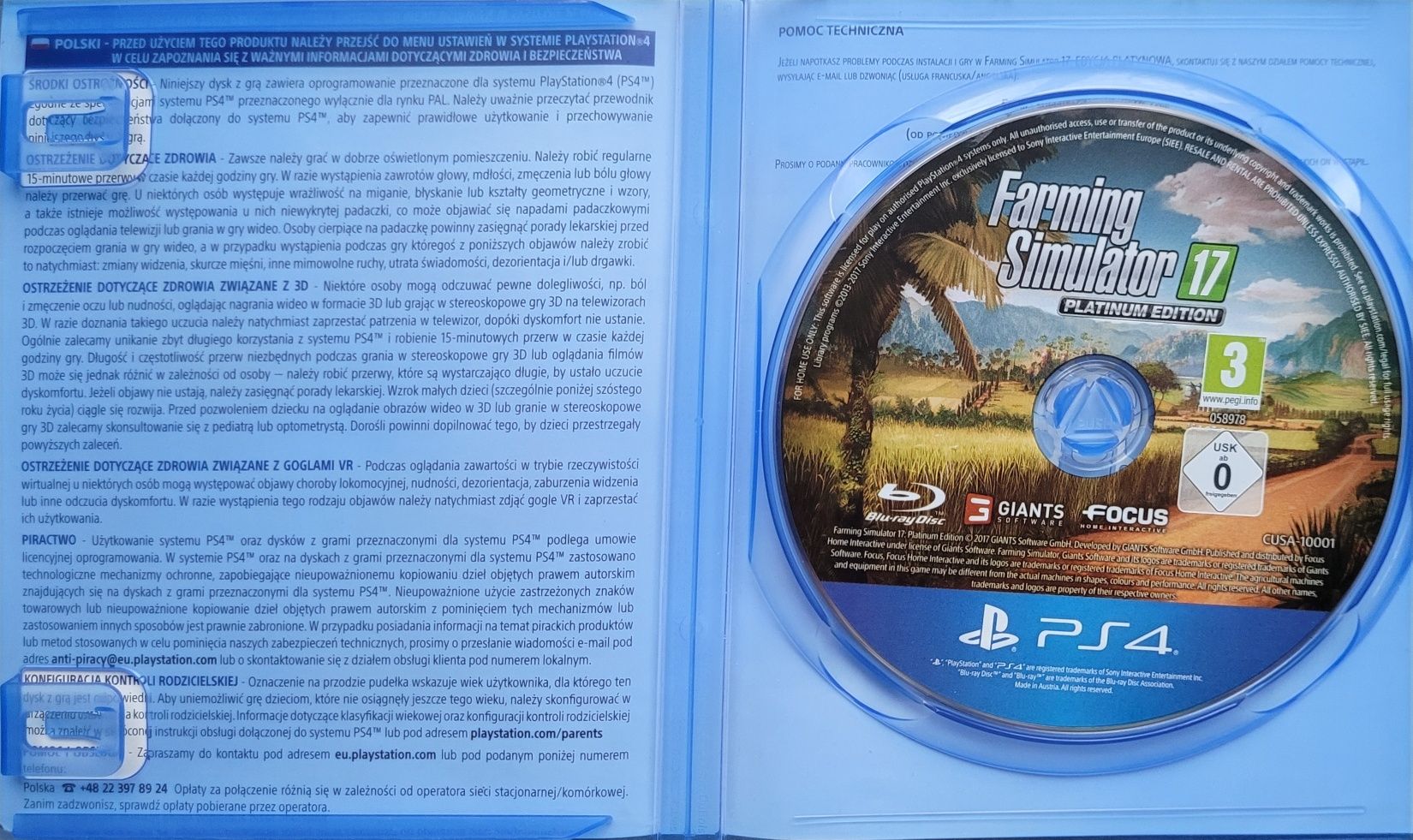 Gra Farming Simulator 17 PS4 Edycja Platynowa Napisy PL