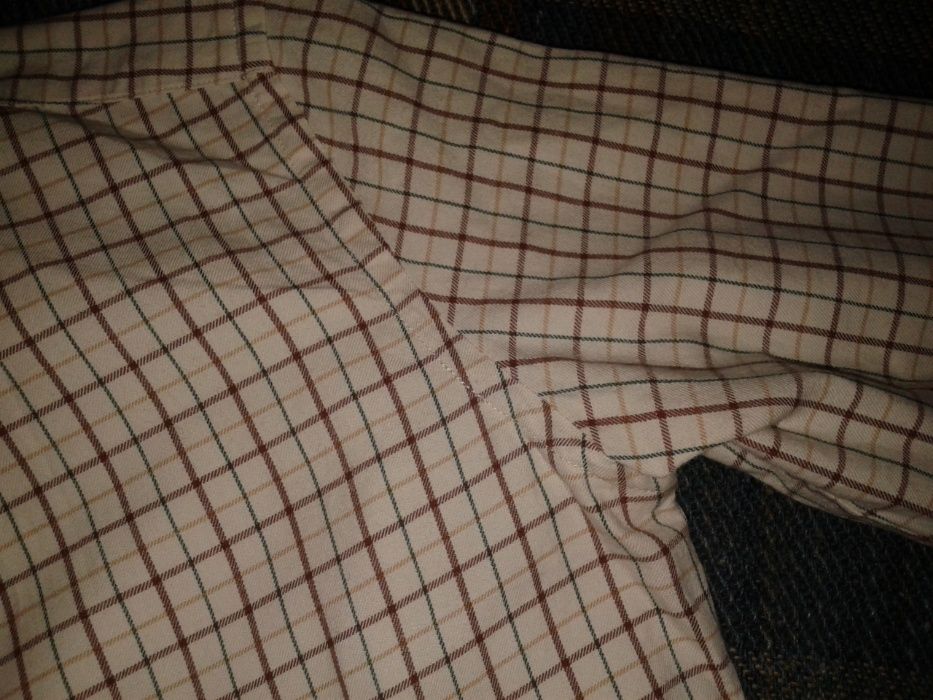 Рубашка в полоску-клетку Ralph Lauren Sport, 100% хлопок. 13-15 лет