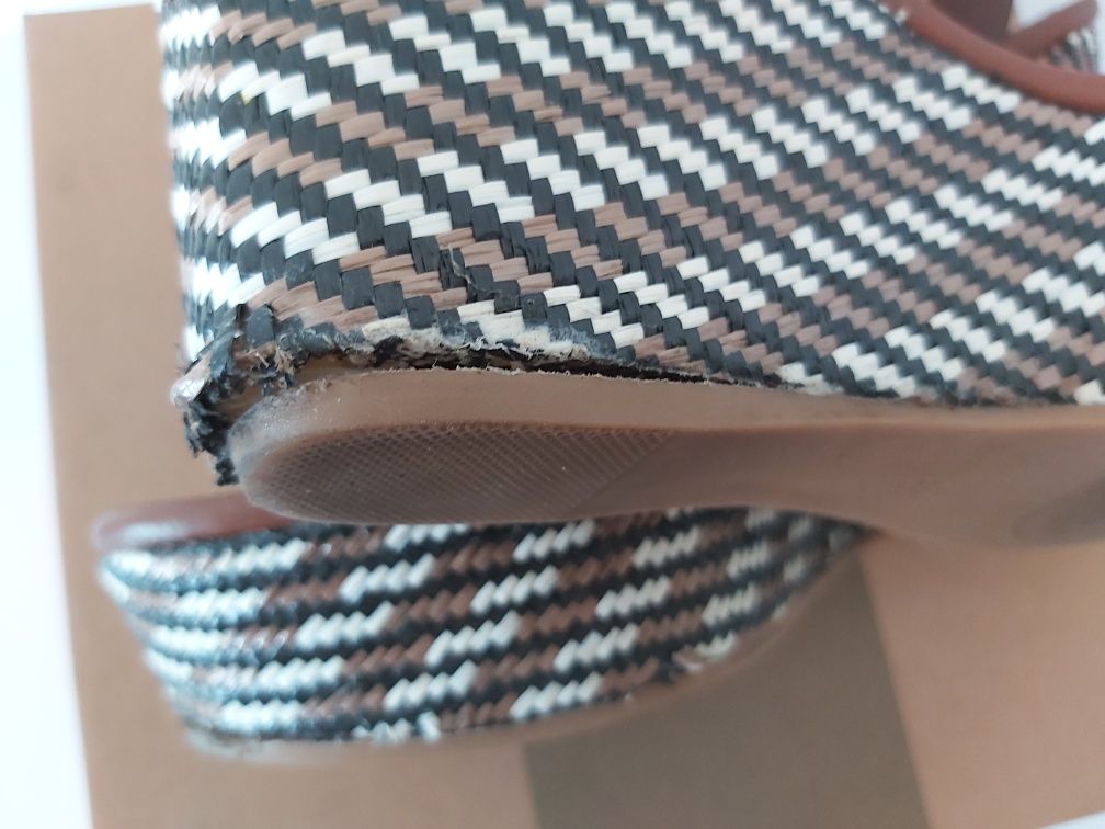 Sandały koturna GIOSEPPO espadryle 38
