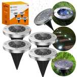 Lampa solarna najazdowa do ogrodu 8led