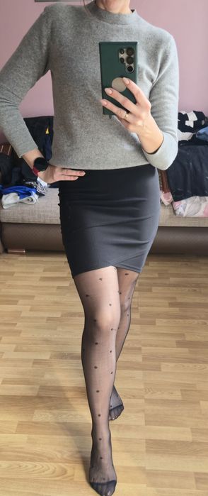 Spódnica mini czarna 36 S