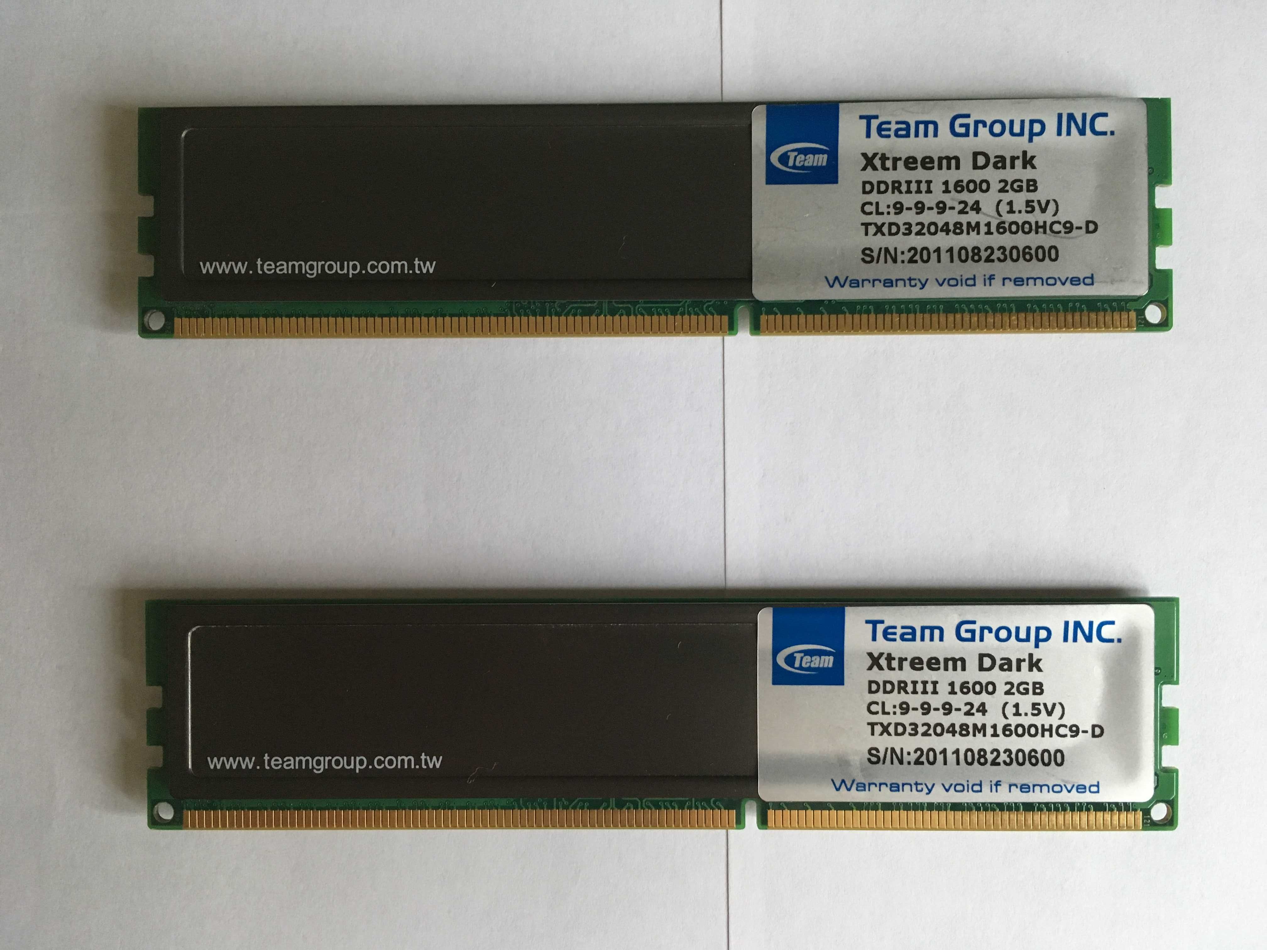 Оперативная память 4GB TEAM GROUP XTREEM DARK DDR3 1600MHz