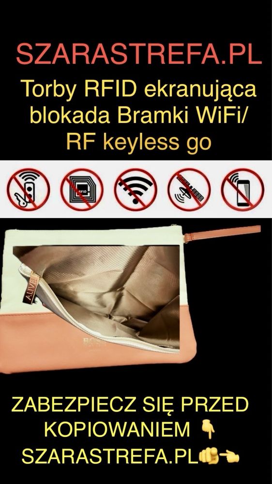 Hugo Boss Rfid ekranująca Blokada Bramki Wifi Rf keyless go