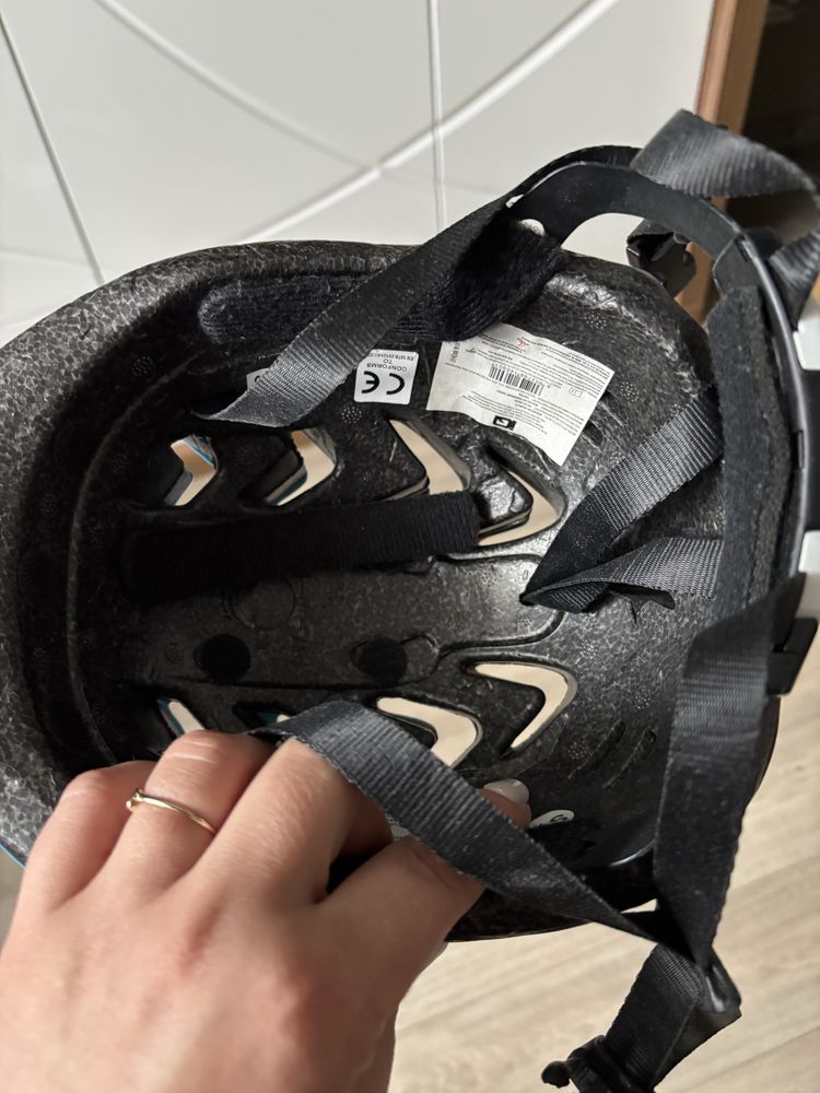 Kask cross niebieski