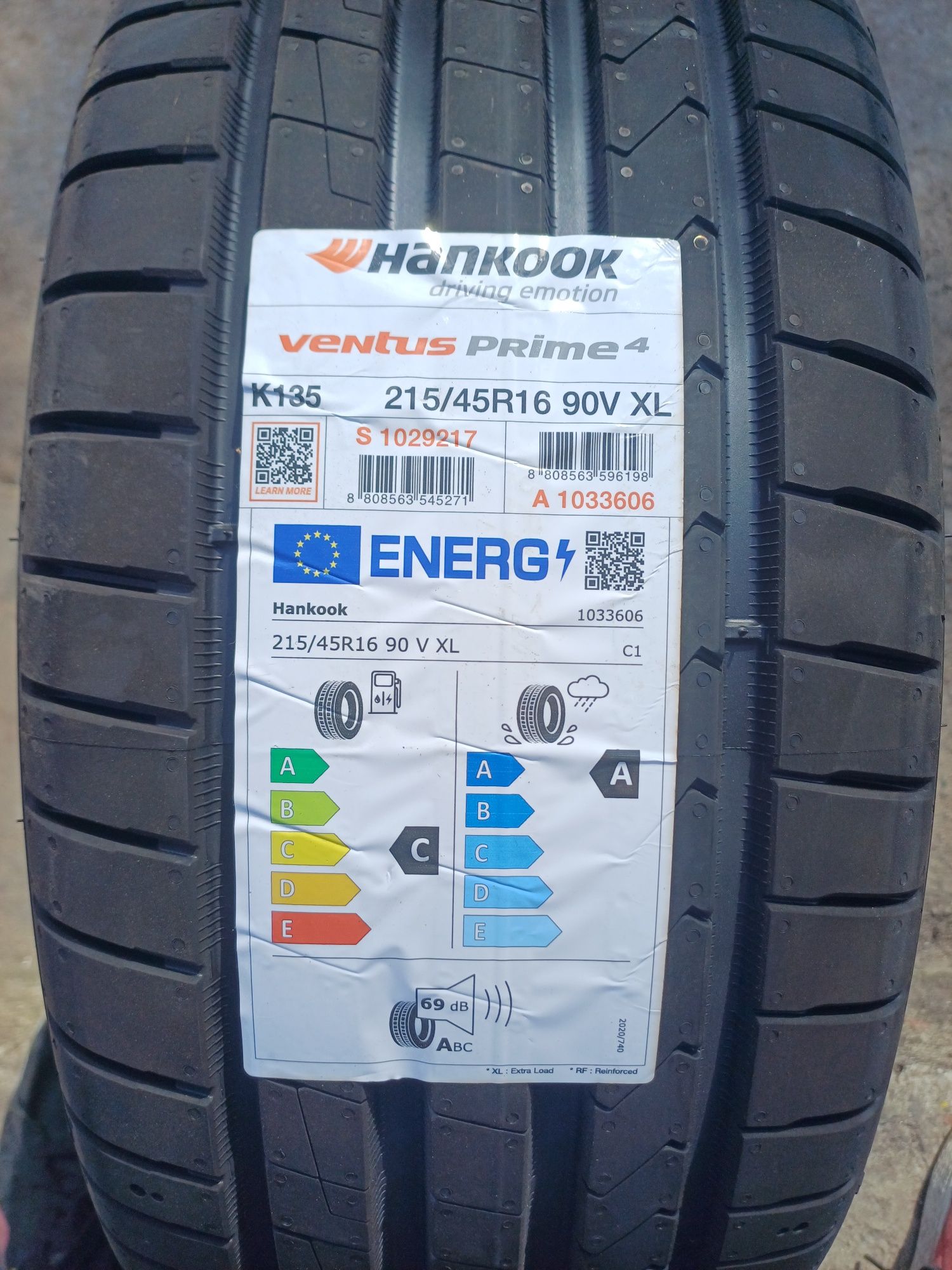 Nowa opona lato 215 45 R16 Hankook Ventus Prime 4 K135 90V xl