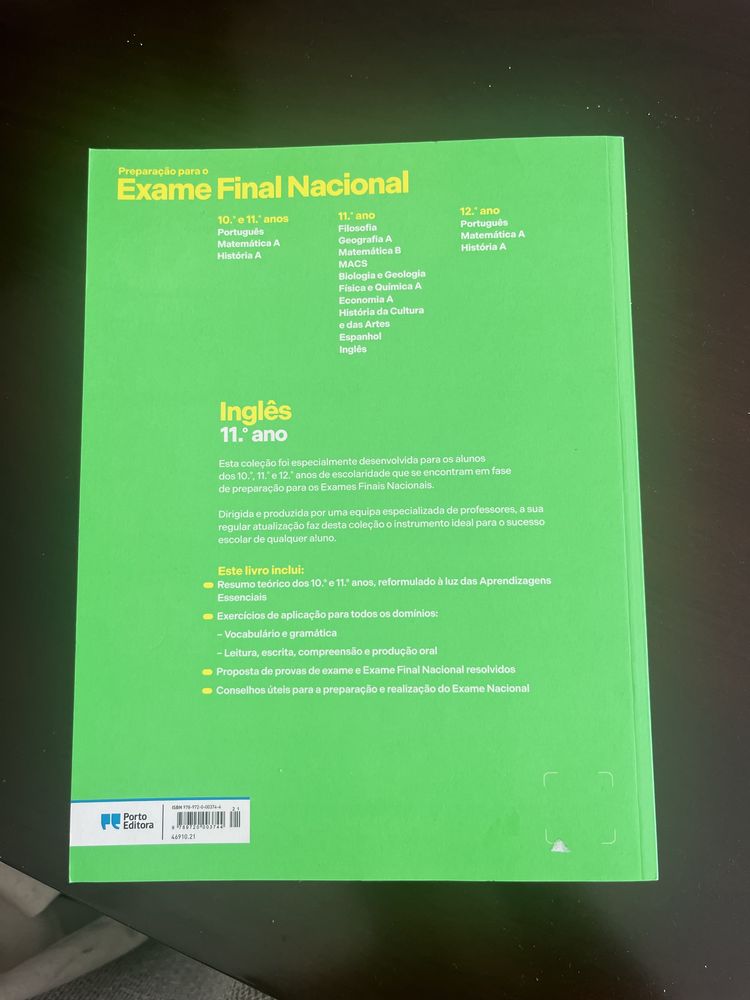 Livro de preparação para exame de ingles