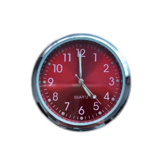 Zegarek Samochodowy Dekoracyjny QUARTZ Analog Czerwony Red PL