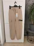 Bambusowe spodnie dresowe bojówki | High Waist | Militarny styl | M