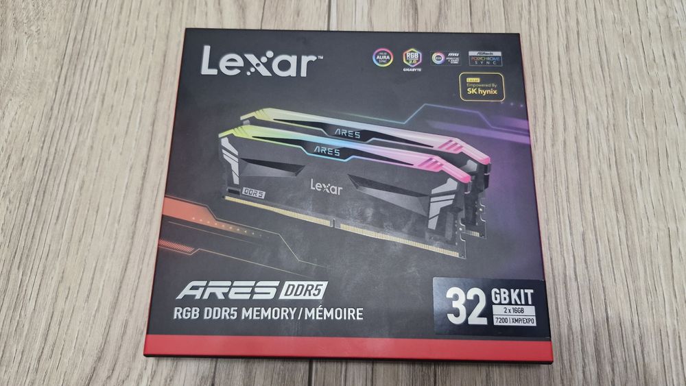 Pamięć Lexar Ares RGB DDR5 2x 16 GB 7200 MHz CL34 NOWA