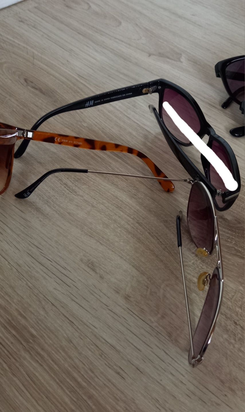 H&M okulary przeciwsłoneczne awiatorki kocie okrągłe