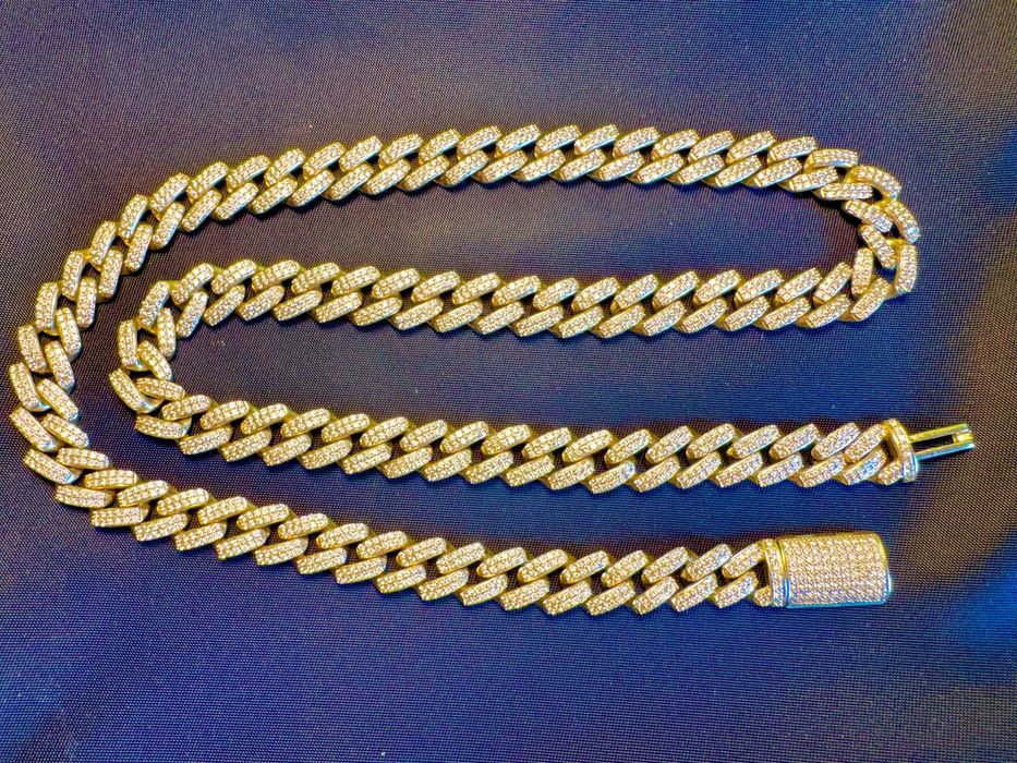 Unikat! Diamentowy Łańcuch 'Miami Cuban Link"- Złoto i 2 150 Diamentów