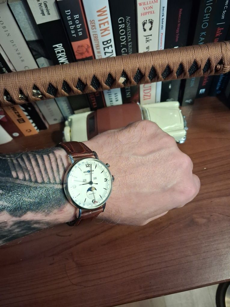 Zegarek Zeppelin 8076-5 moonphase HINDENBURG