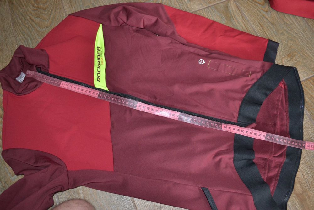 Яркая велокуртка джерси с длинным рукавом MTB Rockrider M-L-XL