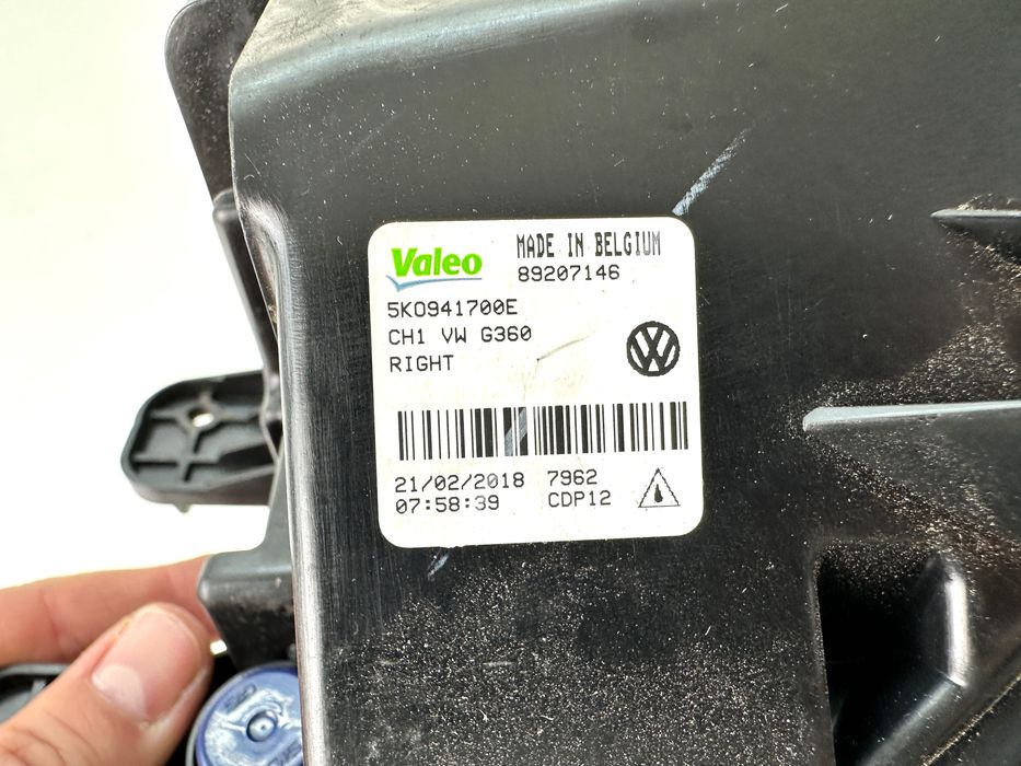 Halogen Prawy VW Golf VI 6 GTI GTD 09-13 5K0.941.700E Oryginał Ładny