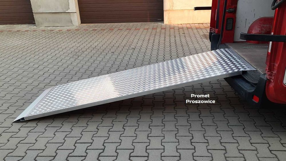 Rampa Aluminiowa 275 x 90cm bardzo mocna - Najazd Podjazd pod Paleciak