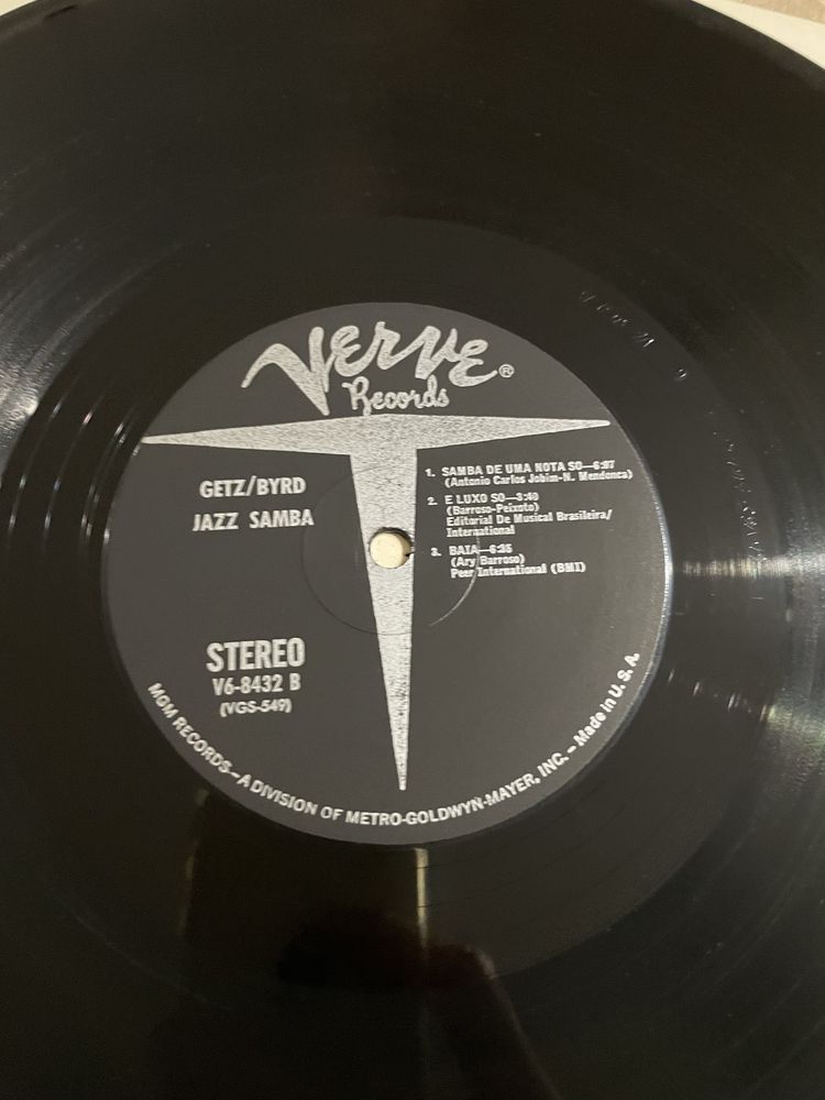 Stan Getz Charlie Byrd Jazz Samba USA EX- LP