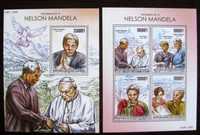 Znaczki Gwinea - Papież JP II, Nelson Mandela - blok