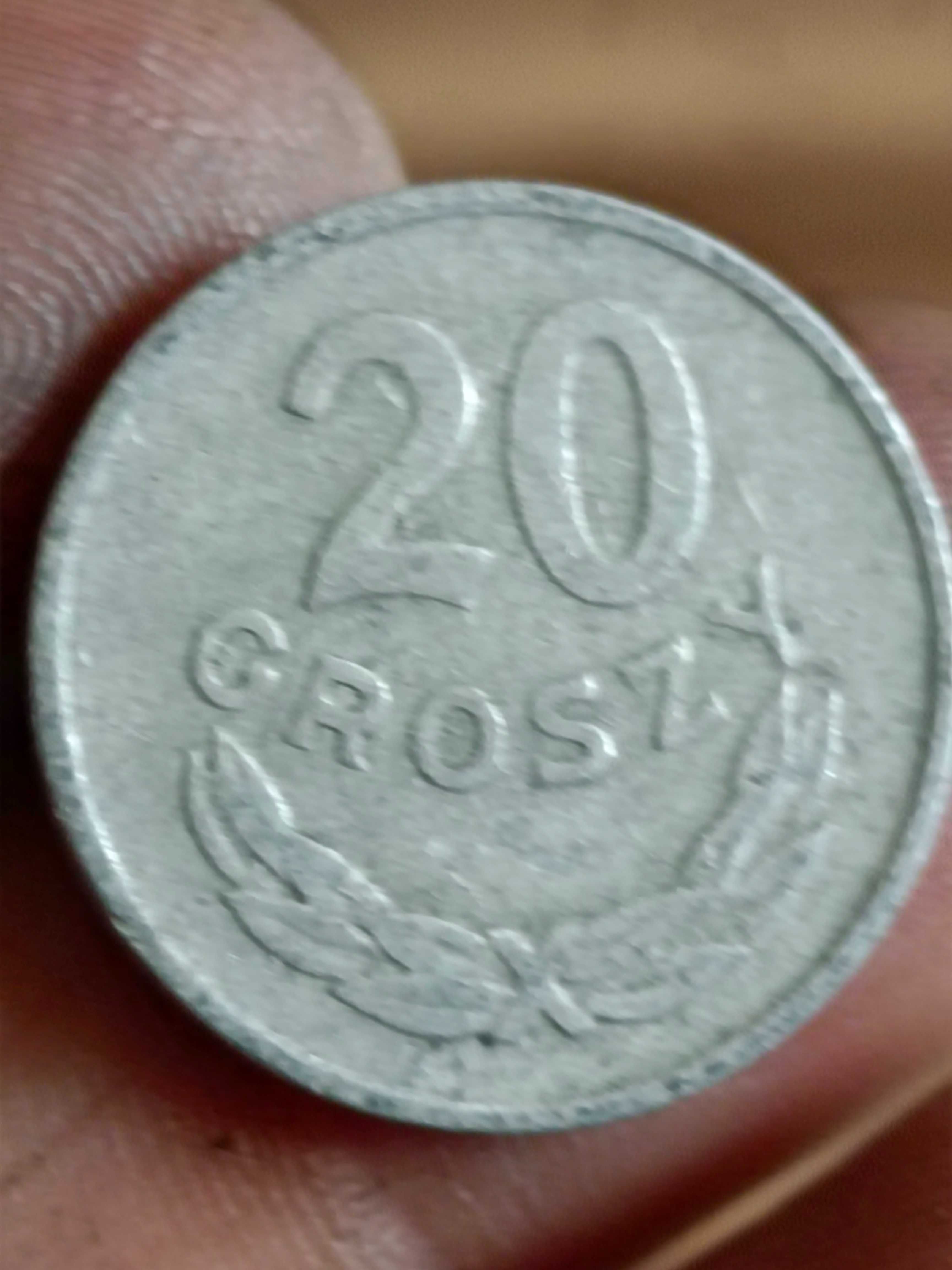 Sprzedam monete 20 groszy 1966 ze znakiem mennicy