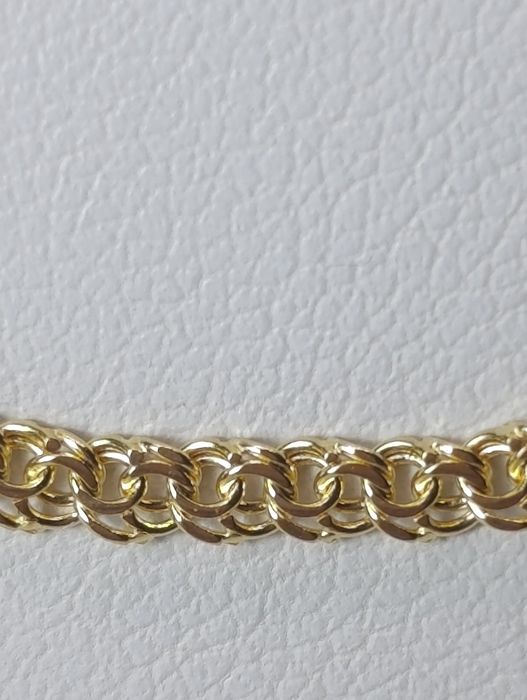 Ładny złoty łańcuszek Garibaldi złoto próby 585° 14k