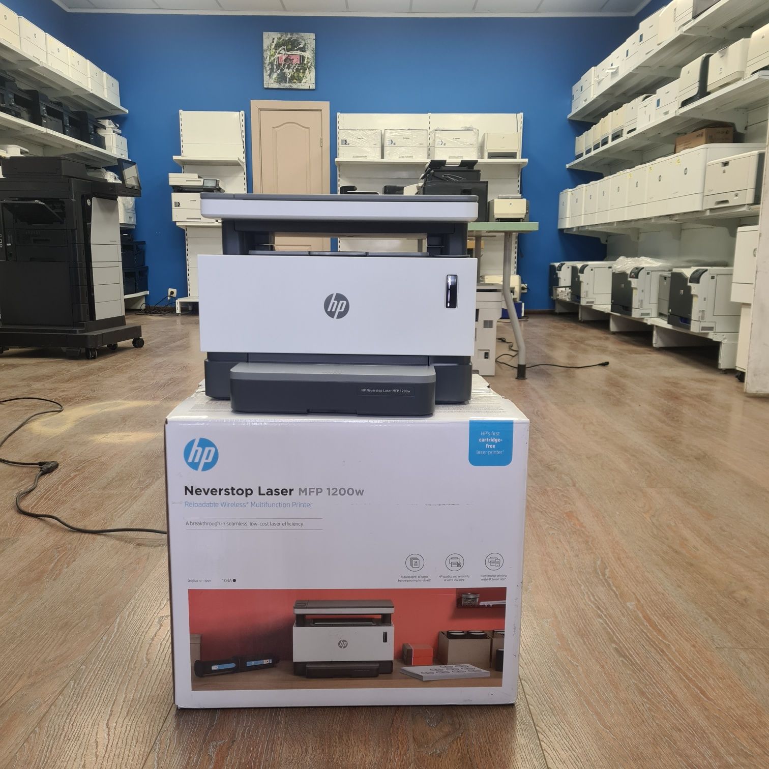 HP Neverstop 1200w. WI-FI Лазерный принтер сканер копир мфу