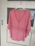 Bluzka oversize L koralowa