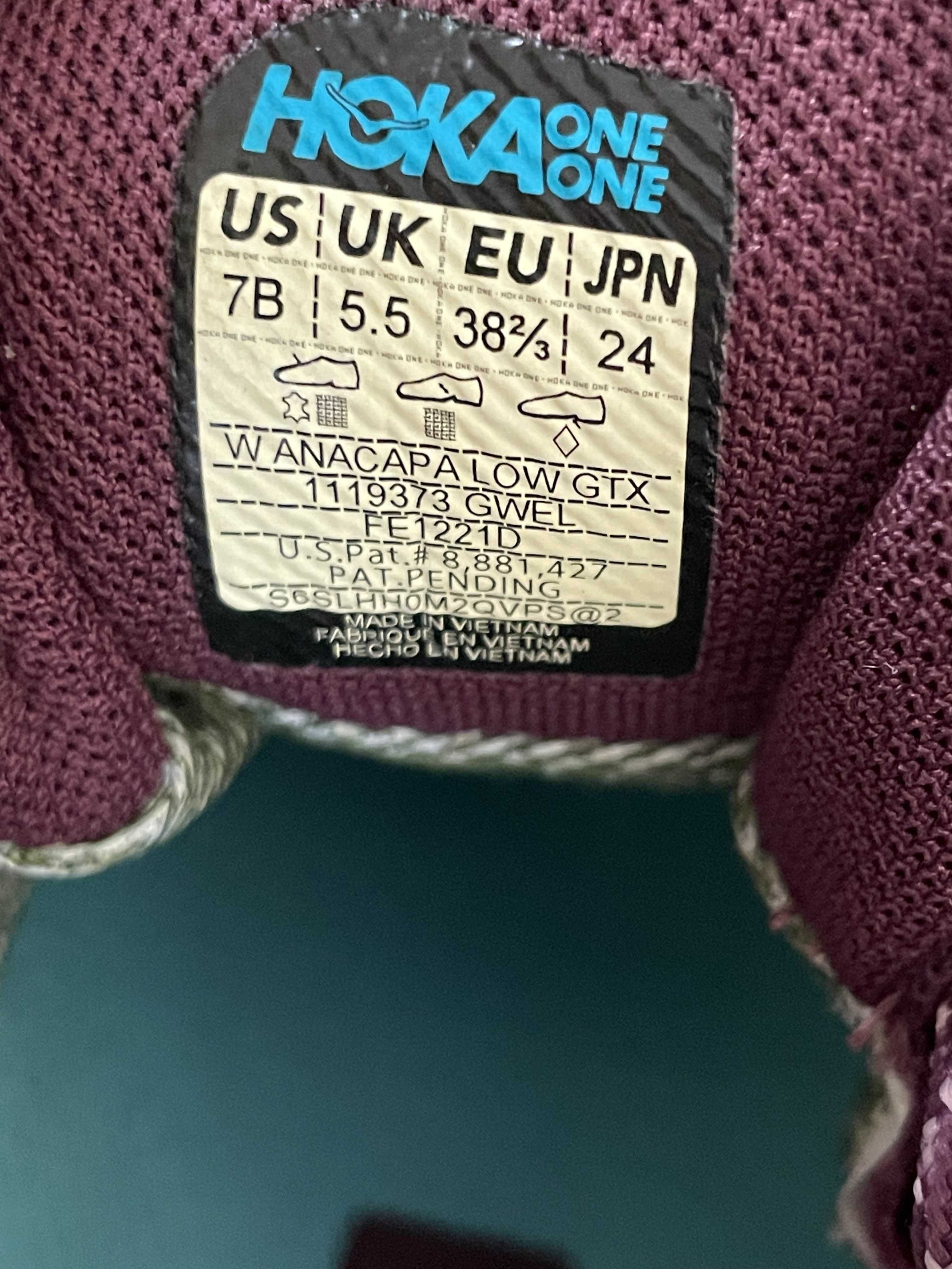 Кросівки Hoka Anacapa Low GTX.    38 2/3  24см