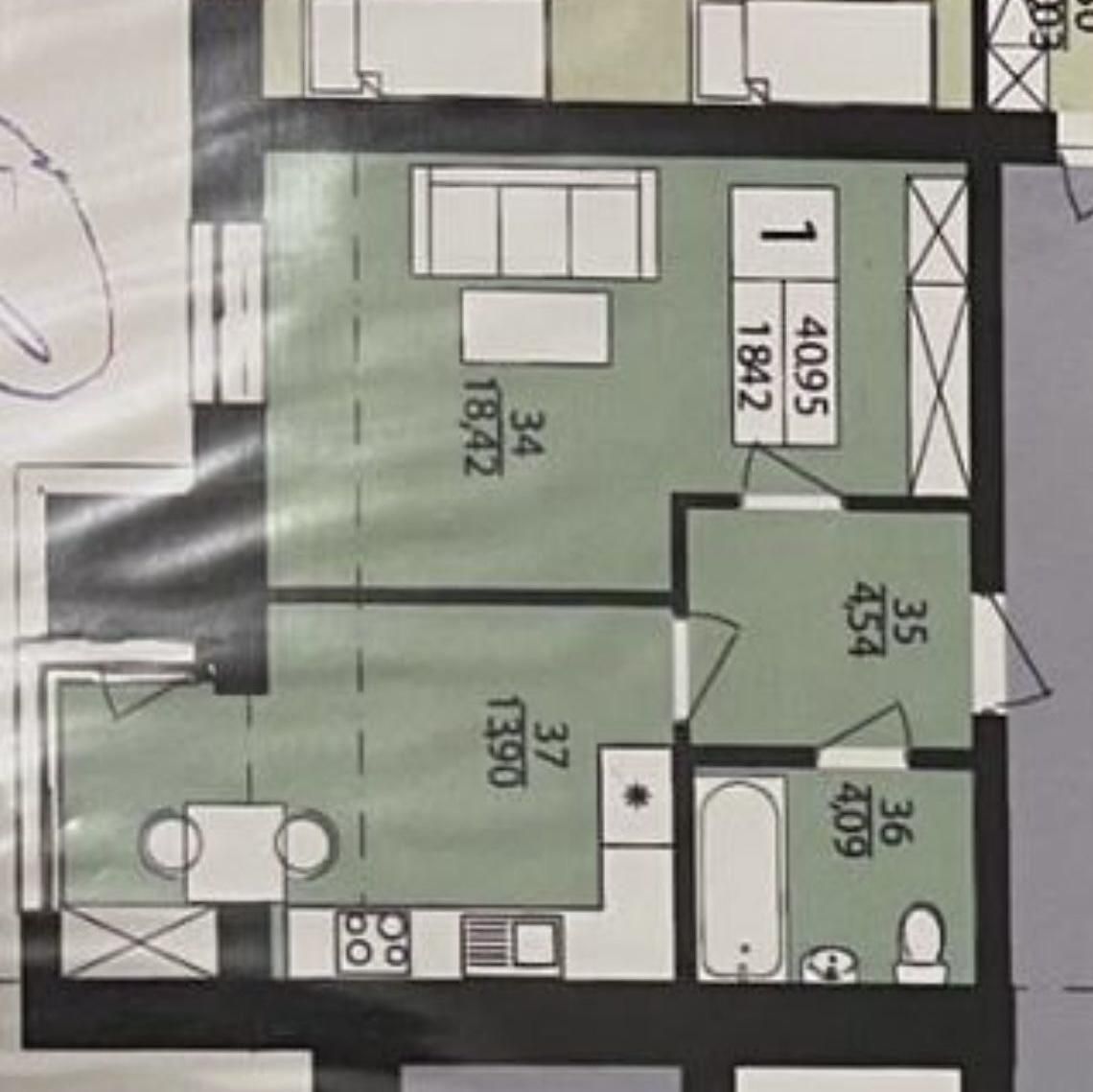 "Квартира в Хмельницькому, 40.95 м², 5/10 пов."